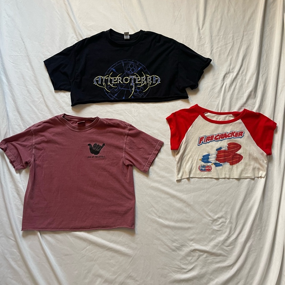 Crop Top Bundle Set, T-Shirts